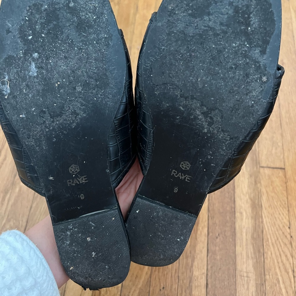 Raye The Label Leather Croc Slides - image 2